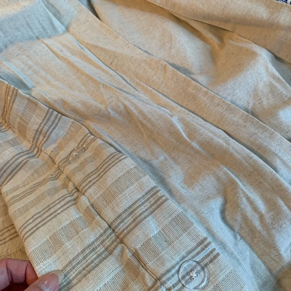Frontgate striped duvet